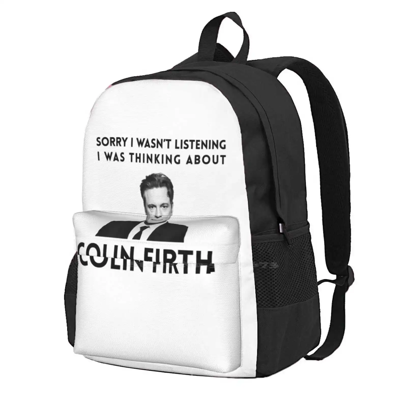 

Sorry I Wasn'T Listening I Was Thinking About Colin Firth Hot Sale Backpack Fashion Bags Colin Firth Mrdarcy