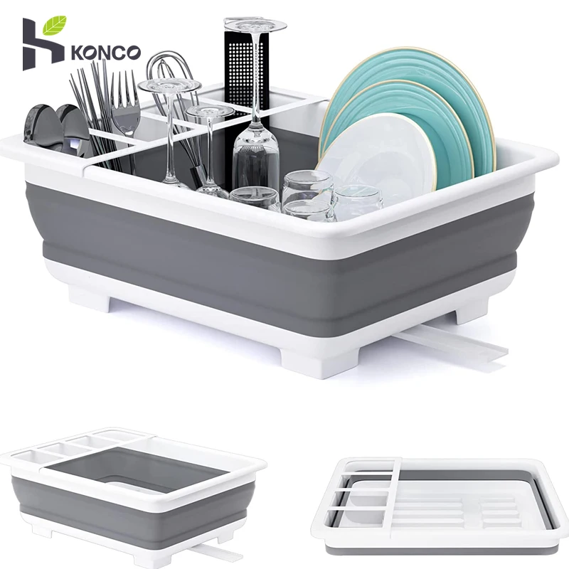 Foldable Dish Plate Drying Rack Dish Rack Stand Holder Bowl Plate Organizer Dryer  Drainer Storage Drying Rack Tableware Storage - Racks & Holders - AliExpress