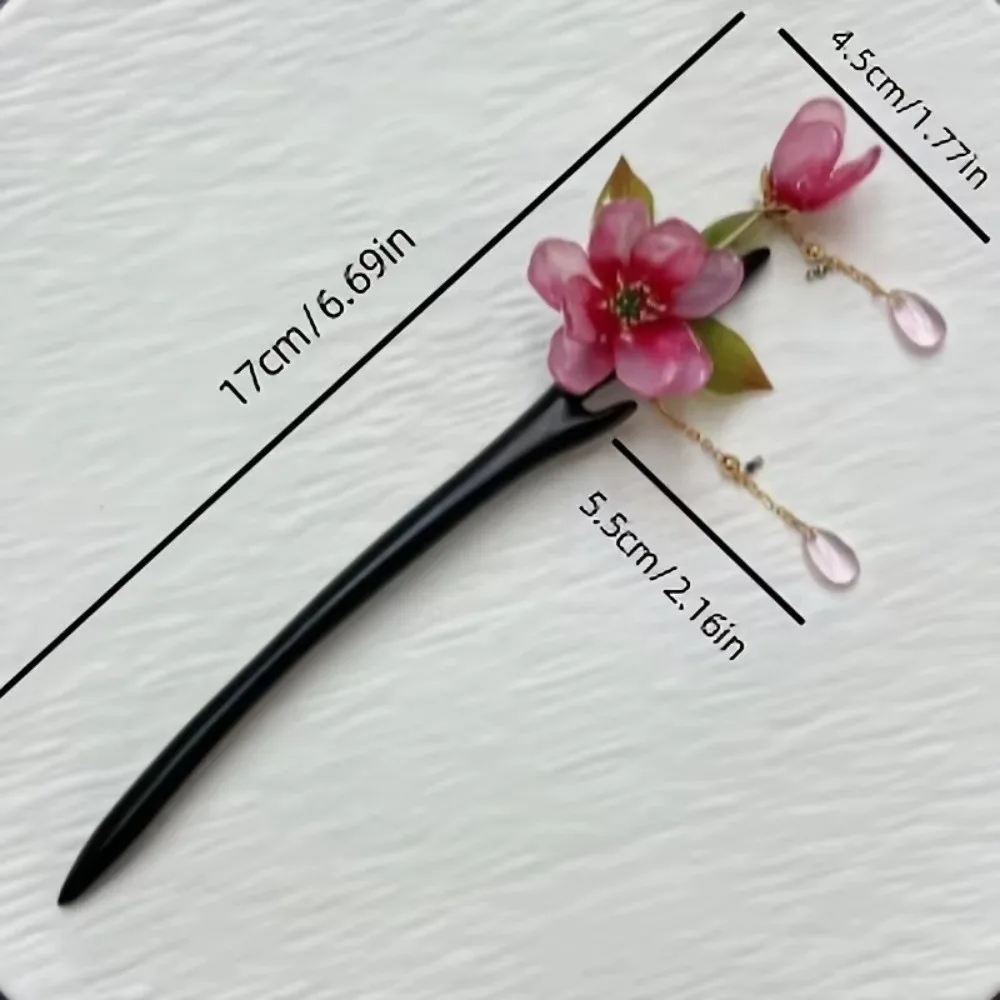 New Tassel Chinese Style Hairpin Lotus Flower Handmade Women's Hairpin Ancient Style Lotus Flower Hair Sticks Women