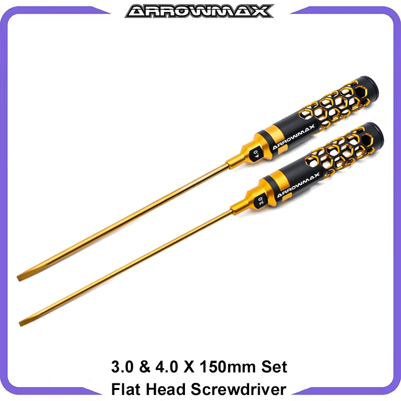 ARROWMAX Flat Head Screwdriver set 3.0 & 4.0 X 150mm Limited Edition RC Tools