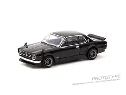 **Pre-Order** Tarmac Works 1:64 Skyline 2000 GT-R (KPGC10) Black Diecast Model Car