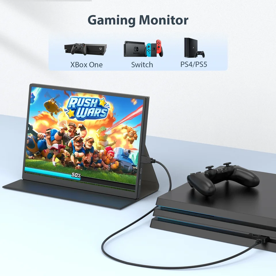 Eyoyo フル HD 1920x1280 10.5 インチポータブル HDMI ゲームモニター