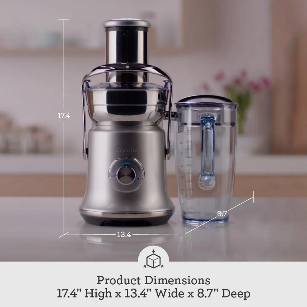 Juice Fountain Cold XL, Brushed Stainless Steel (Renewed) 6