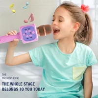 Children's Portable Handheld Microphone Speaker Integrated Karaoke Puzzle Education Bluetooth Speaker with Wireless Microphone 2