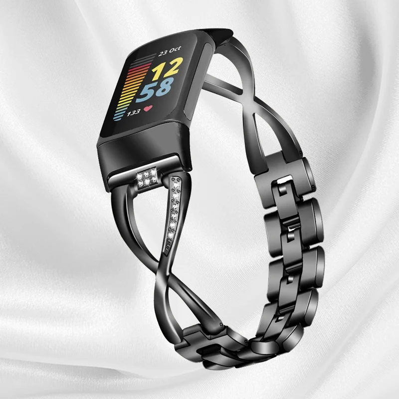 Elegant Zinc Alloy Diamond Strap