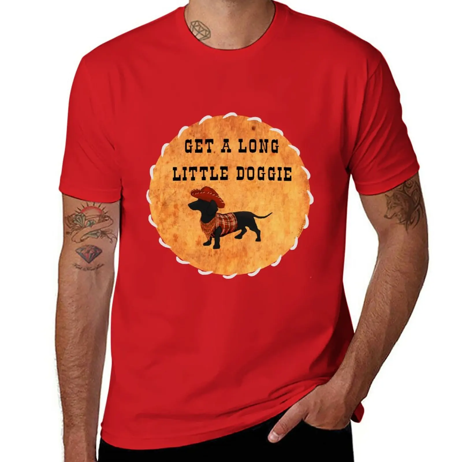

New Get A Long, Little Doggie T-Shirt plus size tops plain t-shirt workout shirts for men