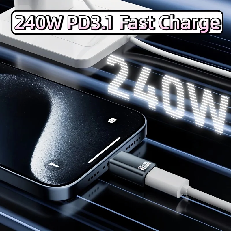240W 메탈 USB 타입 C 어댑터 80Gbps OTG 8K 비디오 고속 충전 USB-C 컨버터 아이폰 17 16 15 14 13 노트북 모니터 맥북용