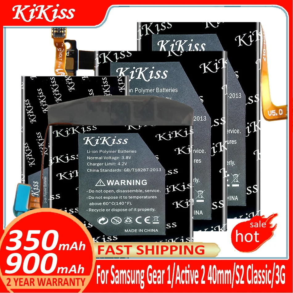 Batteria Per Samsung Gear 1 Sm-V700/Active2 40Mm/Active Sm-R500/S2 Classic/Sport/S2 3G Versione Sm-R730T Sm-R735T Batteria + Strumenti