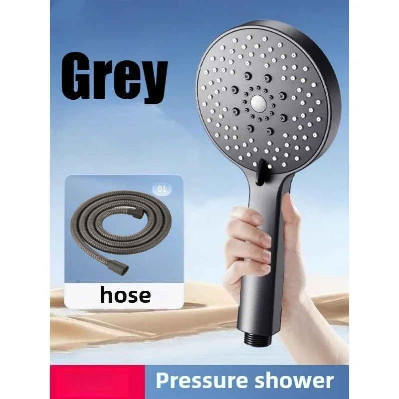 EcoFlow Adjustable Handheld Rain Shower Head with Water-Saving Features and 5 Spray Modes