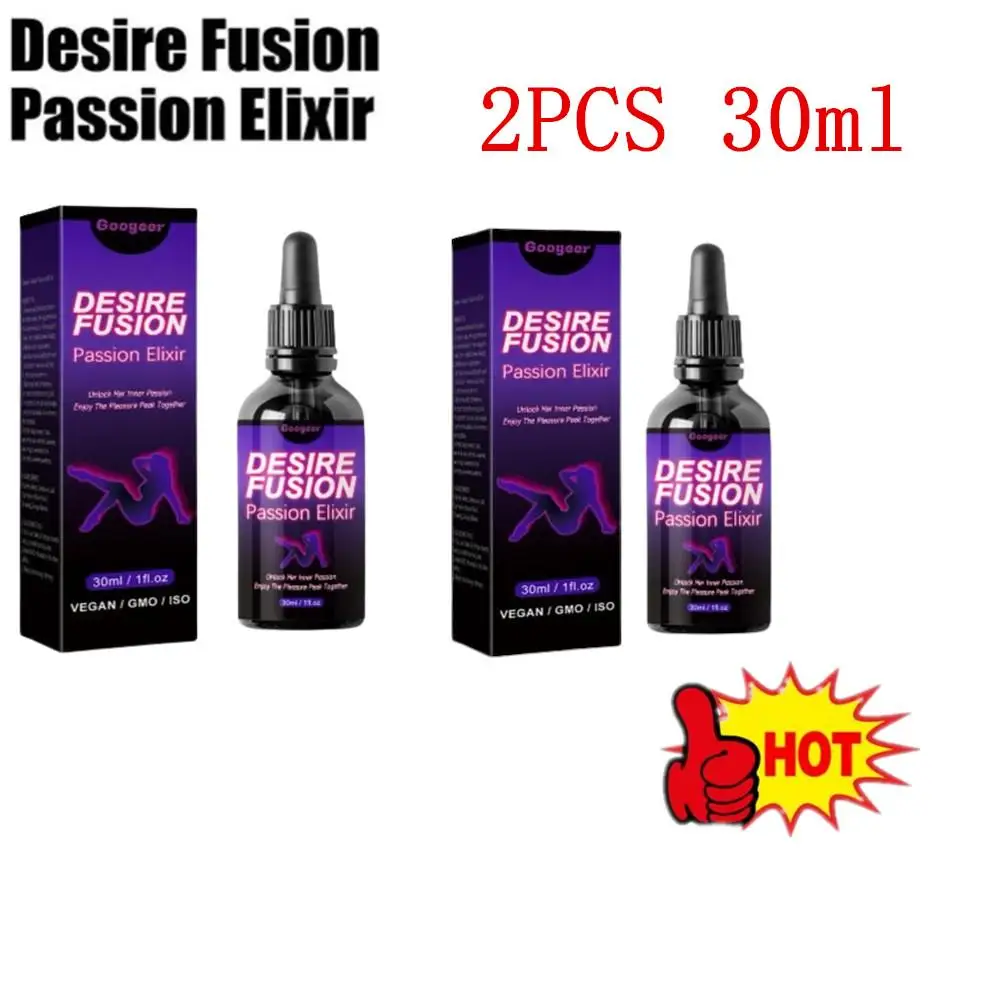 

2pcs Desire Fusion Passion Elxir Libido Booster For Women Enhance Self-Confidence Increase Attractiveness Ignite The Love Spark