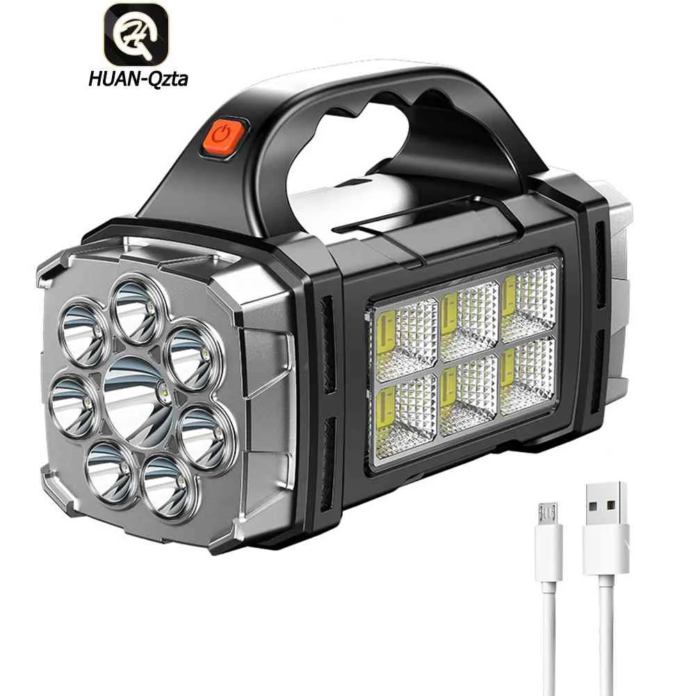 Led Cob Flashlight Searchlight Multifunctional With Handle Portable