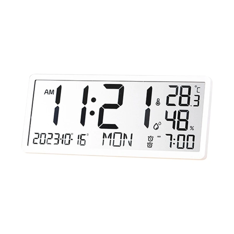 Never Needs Setting Digital Clock Battery Operated Wall Clock Reliable Electronic Desktop for Students Daily Use