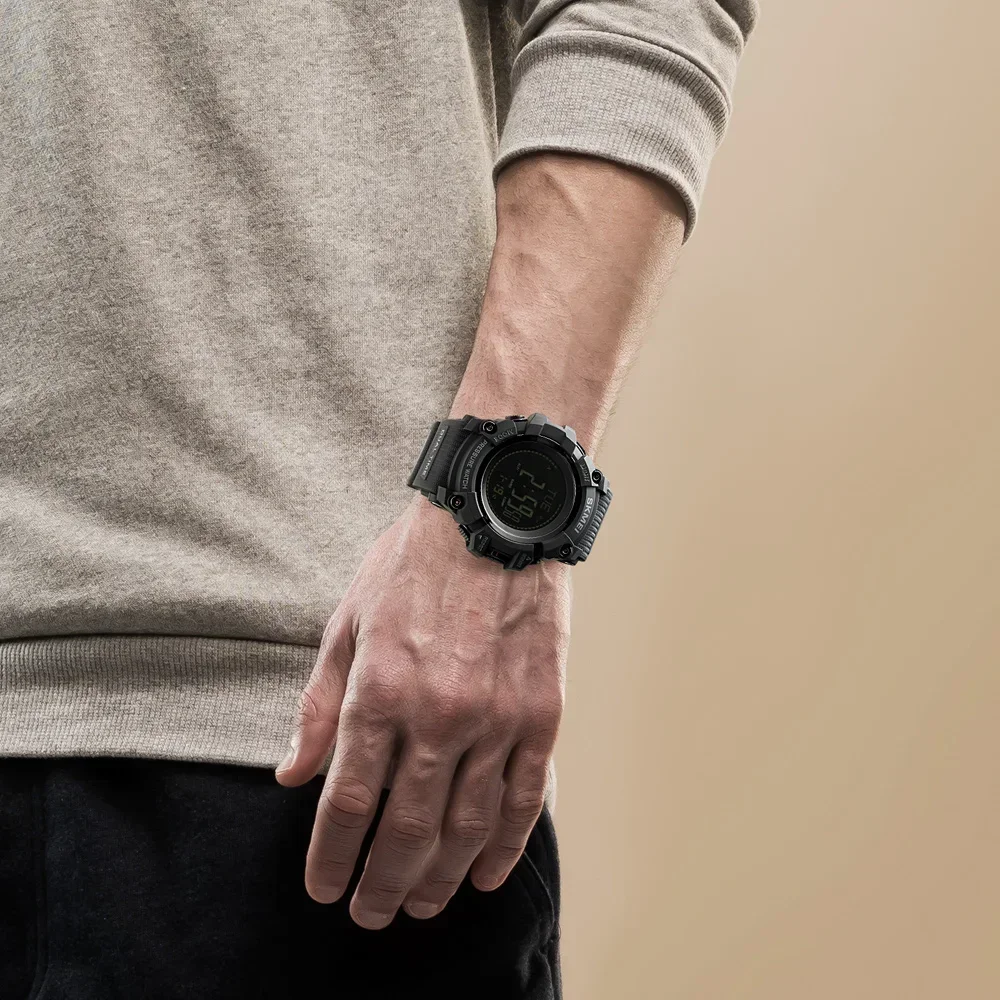 SKMEI 1358 Outdoor Sports Digital Watch for Men Measuring Barometric Compass Military Waterproof Mens Watches Relogio Masculino