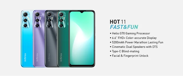 Infinix 11 jogo quente 4gb/128gb smartphone helio g35 processador de jogos  6.82 hd hd hd + ips 6000mah 13mp ai câmera traseira dupla celular -  AliExpress