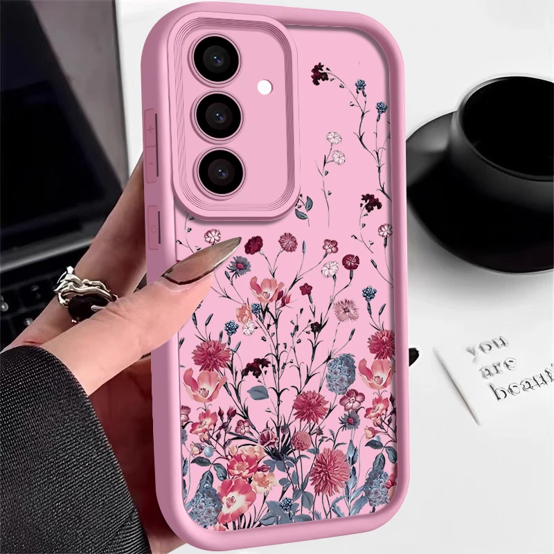 Shockproof Bumper Flower Design Soft Phone Case