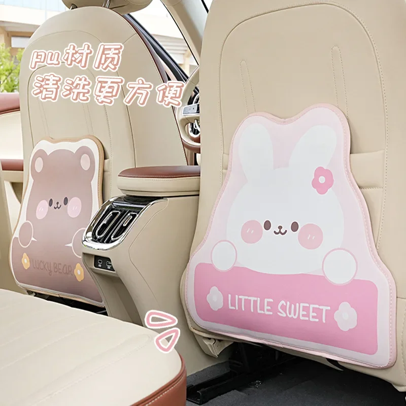 1 Pc Anti-Child-Kick Pad Car Seat Back Cover Protector for Kids Cartoon Auto Anti Kick MatBag Waterproof