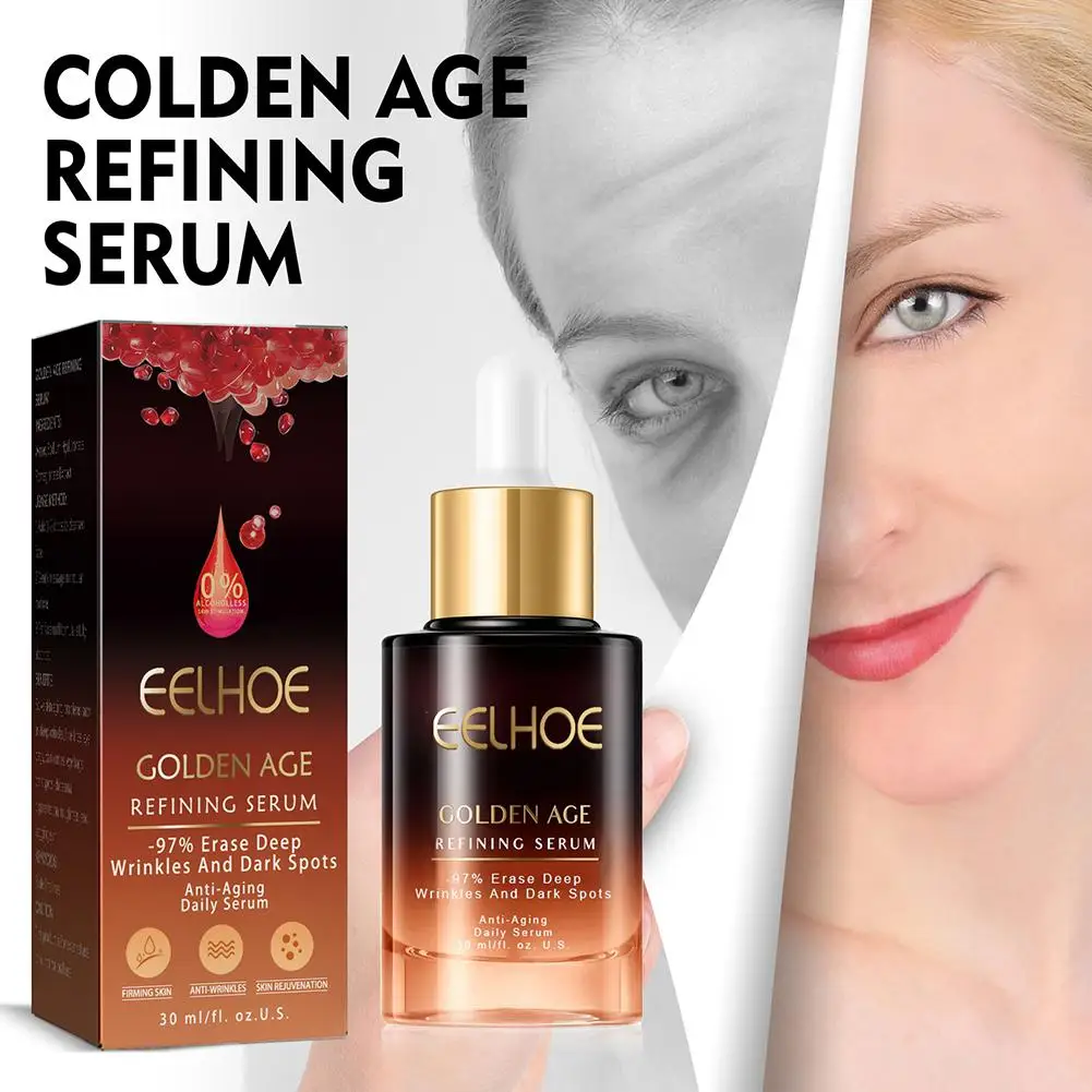 

30ml Golden Age Whitening Moisturizing Skin Care Anti Refining Fine Liquid Face Wrinkle Serum Essence Face Fade Lines F3O3