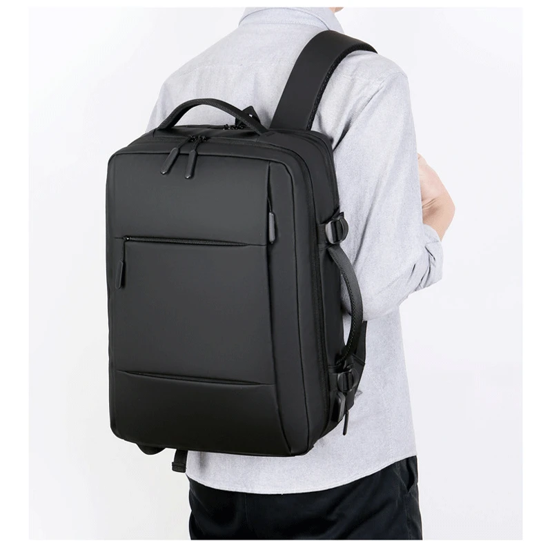 Klassische Reise rucksack Männer Business Rucksack Schule erweiterbare USB-Tasche große Kapazität Laptop wasserdichte Mode Rucksack