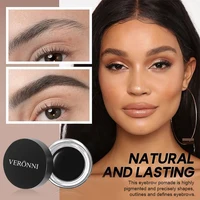 Eyebrow Cream Smooth Eyebrow Pomade Gel Long Lasting Waterproof Eyeliner Gel Eye Brow Cosmetics Brow Tint Black Eye Brow Makeup 2