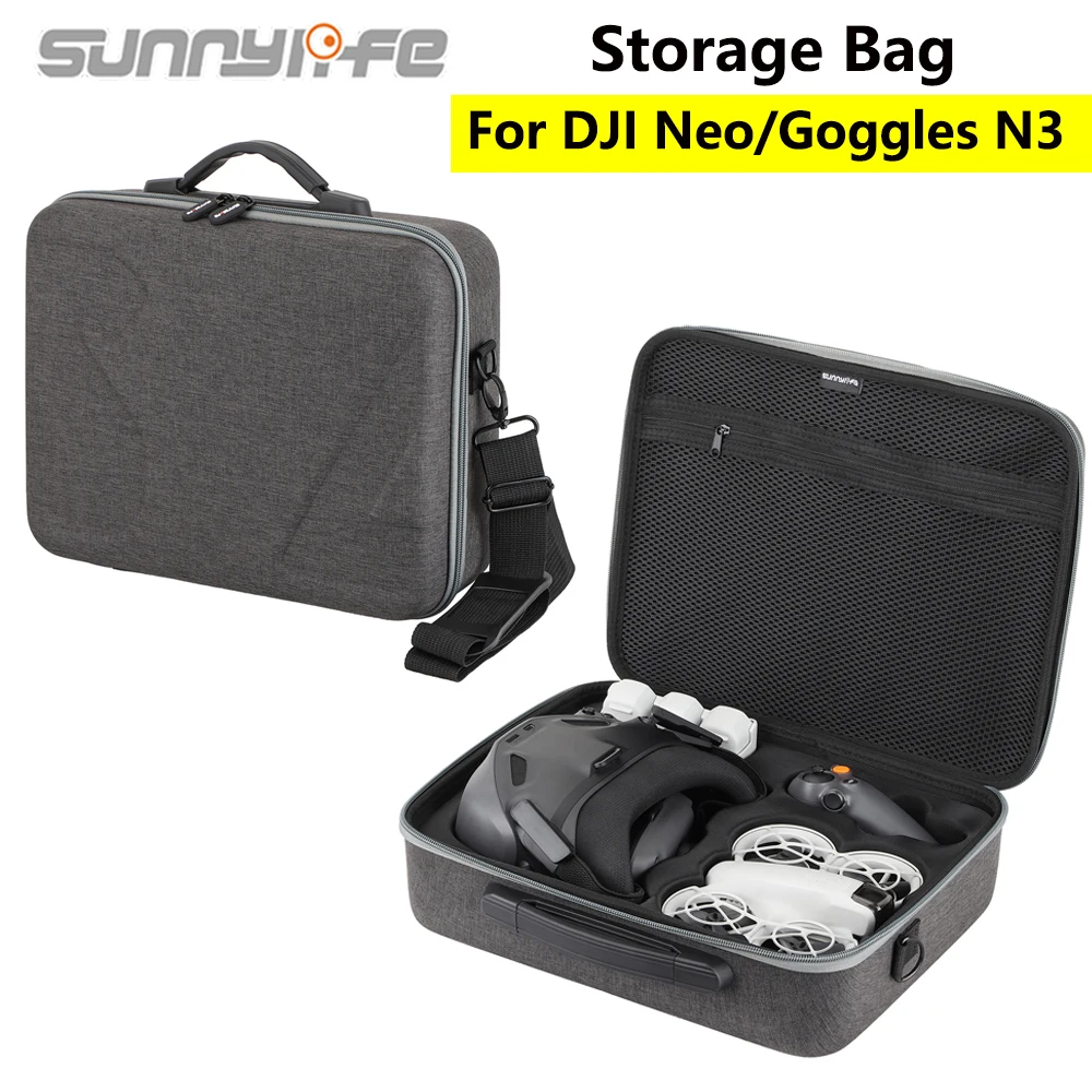 Portable Travel Carrying Case for DJI Neo Drone Accessories Universal Storage Case for Goggles N3 Bag Handbag