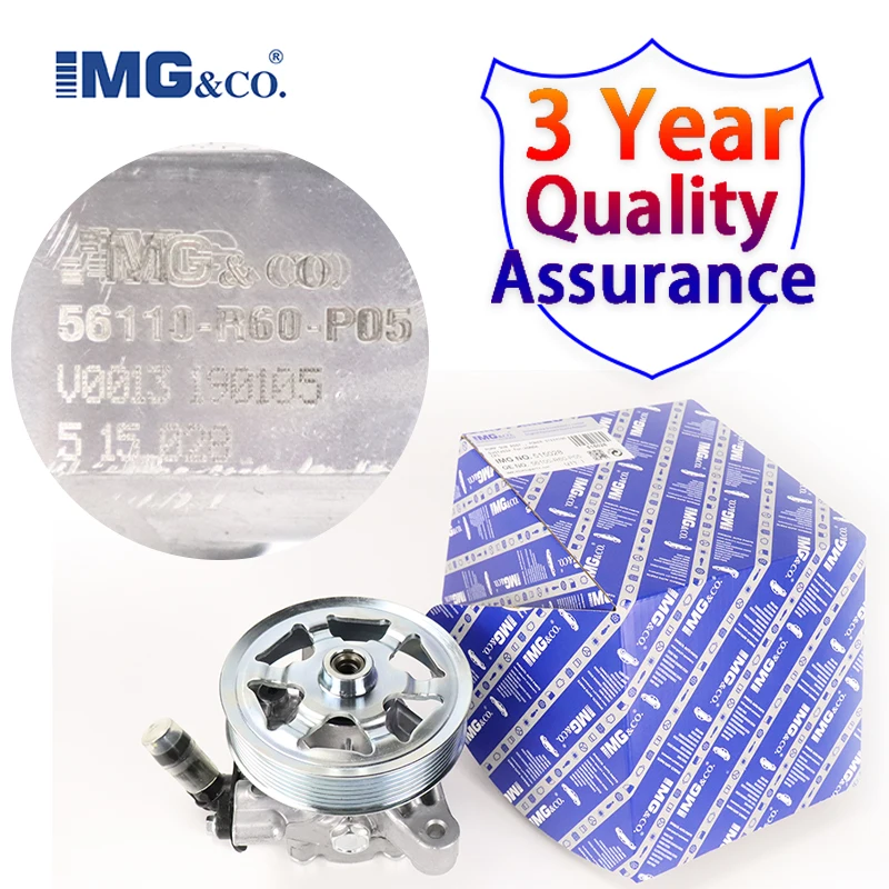 IMG Power Steering Pump Fit 56100 R60 P05 56100 R60 P02 For Honda