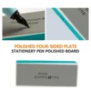 Professional Polishing Plate for Fountain Pen Nib Iridium 4-Side Walnut Sandpaper Strips & Polishing Block Stationery Tools 1