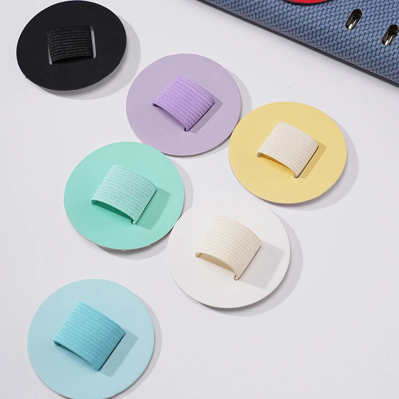 

Creative Heart Self-Adhesive Pen Holder Fashion Cute Pencil Holder Convenient Multicolor Elastic Loop Cover Ring Pencil Holder