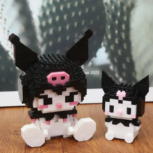 99 style SANRIO Hello Kitty Building Blocks Cartoon Figures Kuromi Bricks My Melody Children's Assembly Toys Cinnamoroll Gift - Image 3