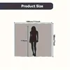 4pcs Black and White Texture Digital Print Polyester Waterproof Shower Curtain Set without Punching for Bathroom Separation 6
