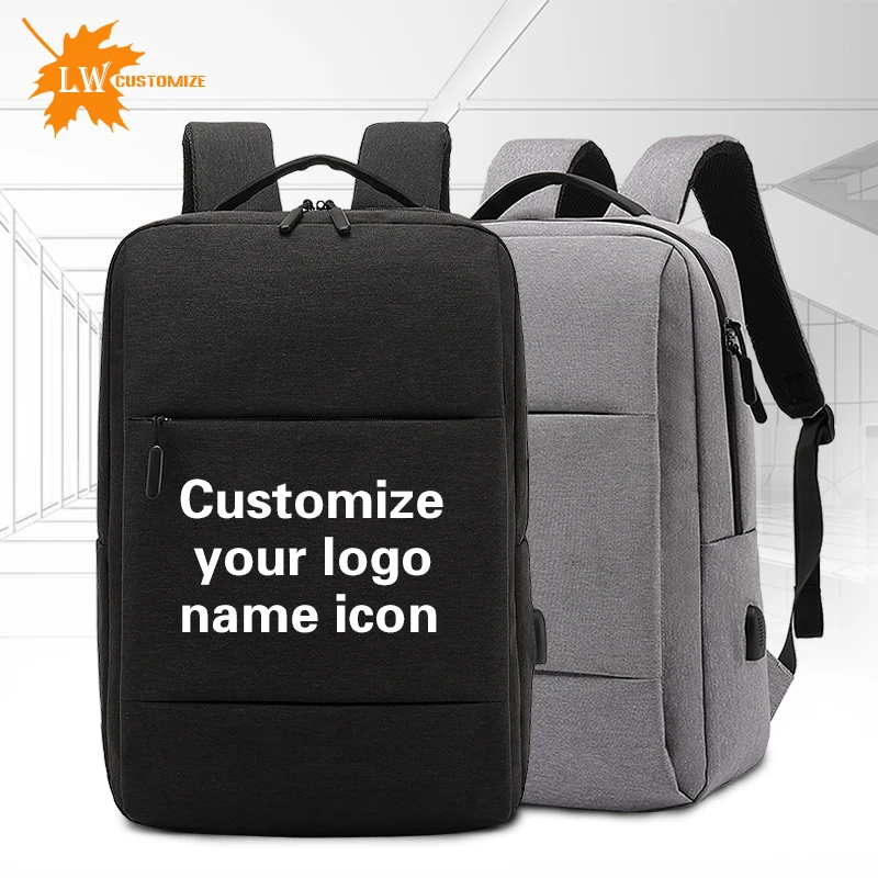 Custom Backpack With Logo Inch Computer Bag Teen College