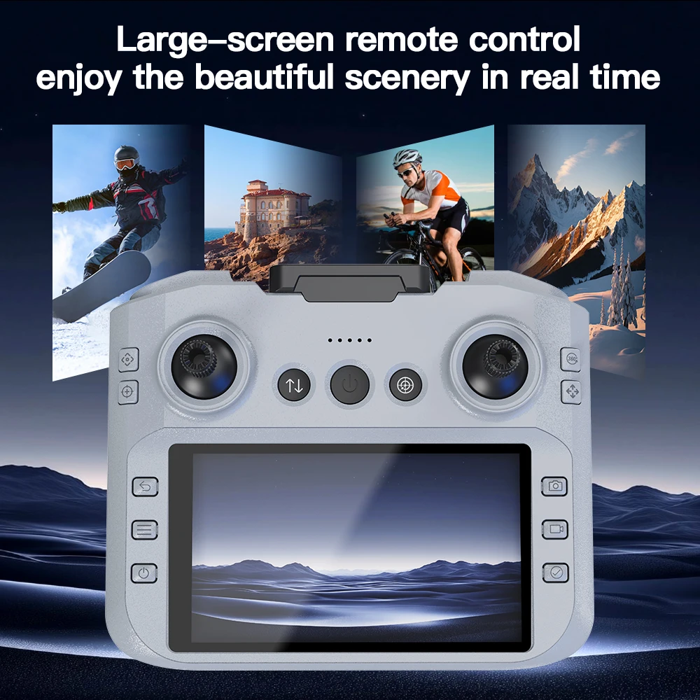 AE5 Pro Drone 4K/8K Tre HD ESC Fotocamera 12.5cm Grande Schermo RC Brushless 5G WIFI 3 Batterie Flusso Ottico Riprese Aerea per I Regali - immagine 6