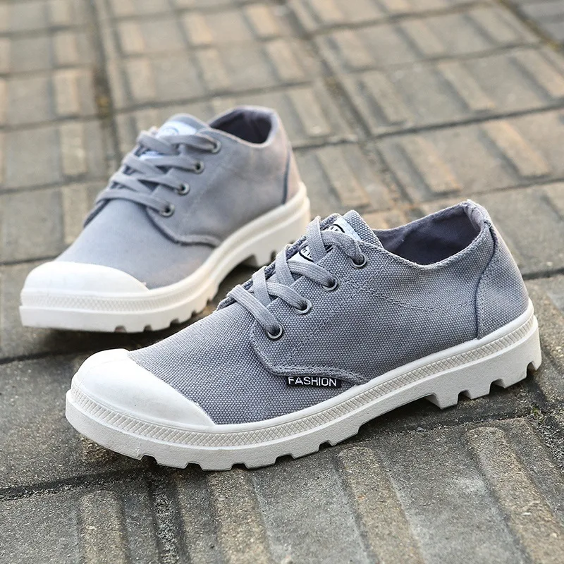 

Simple Men Shoe New Spring Canvas Shoes Low-top Student Men Shoe Trend Breathable Sports Hiking Shoe Chaussure Homme