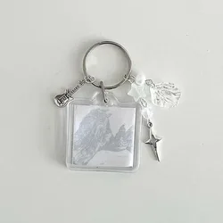 Handmade Aesthetic Wave to Earth Album Keychains (WHITE)