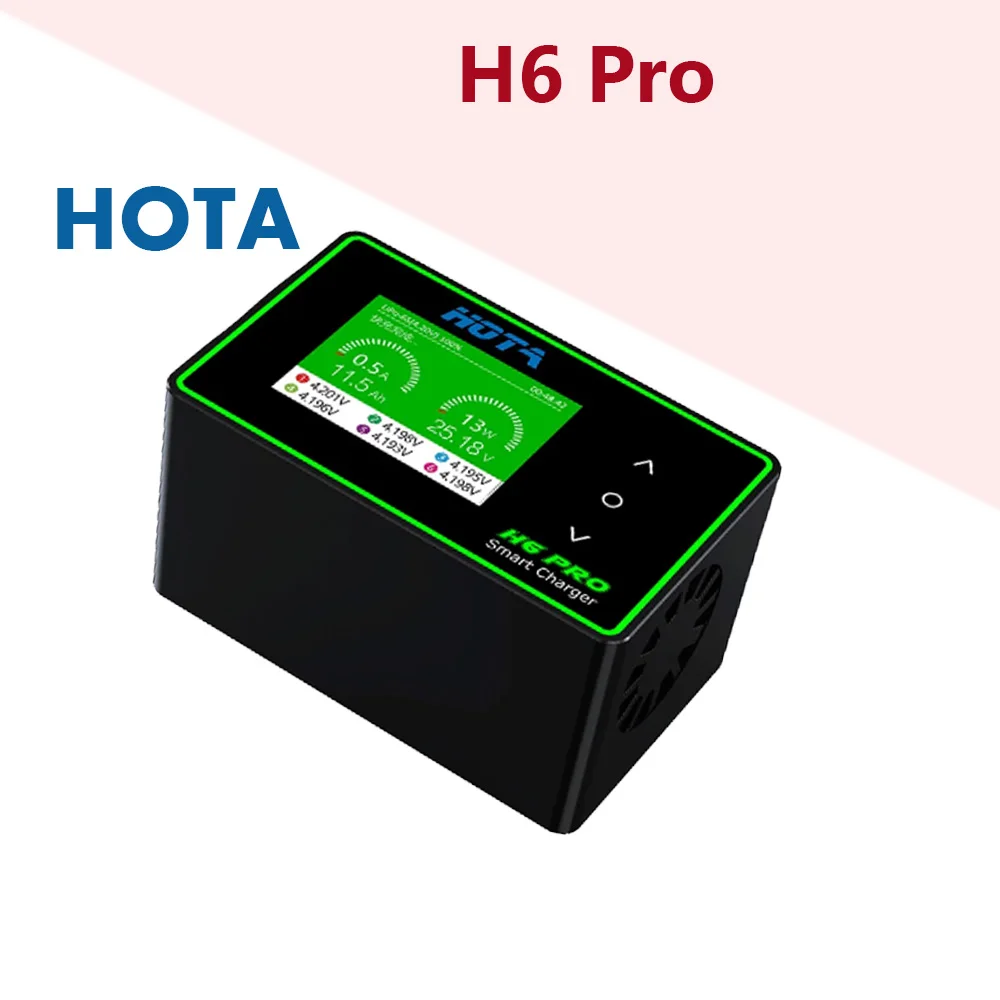 

HOTA h6 Pro Duo AC 200W DC 700W 6.5~30V 26A Mini Battery Charger 1-6S Lipo NiMh Li-ion Ni-Cd Digital RC Balance Charger Discharg