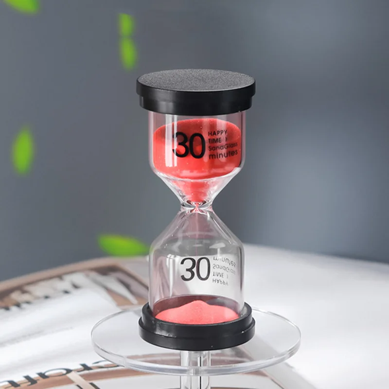 1-60 Minutes Red Hourglass Sandglass Children Kid Toy Sand Timer Hour Glass Home Decoration Sand Clock Timekeeper Festival Gifts 2