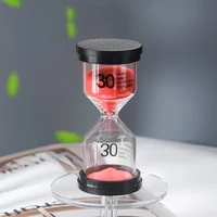 1-60 Minutes Red Hourglass Sandglass Children Kid Toy Sand Timer Hour Glass Home Decoration Sand Clock Timekeeper Festival Gifts 2