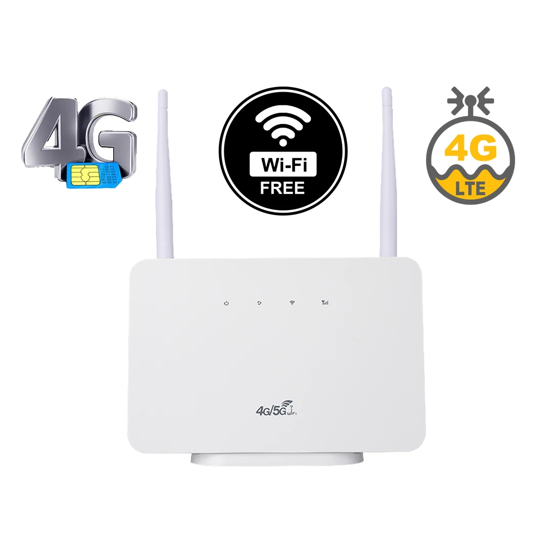 

CP106 Universal Unlocked 4G CPE LTE Router Modem RJ45 LAN WAN External Antenna WiFi Wireless Hotspot With Sim Card Slot