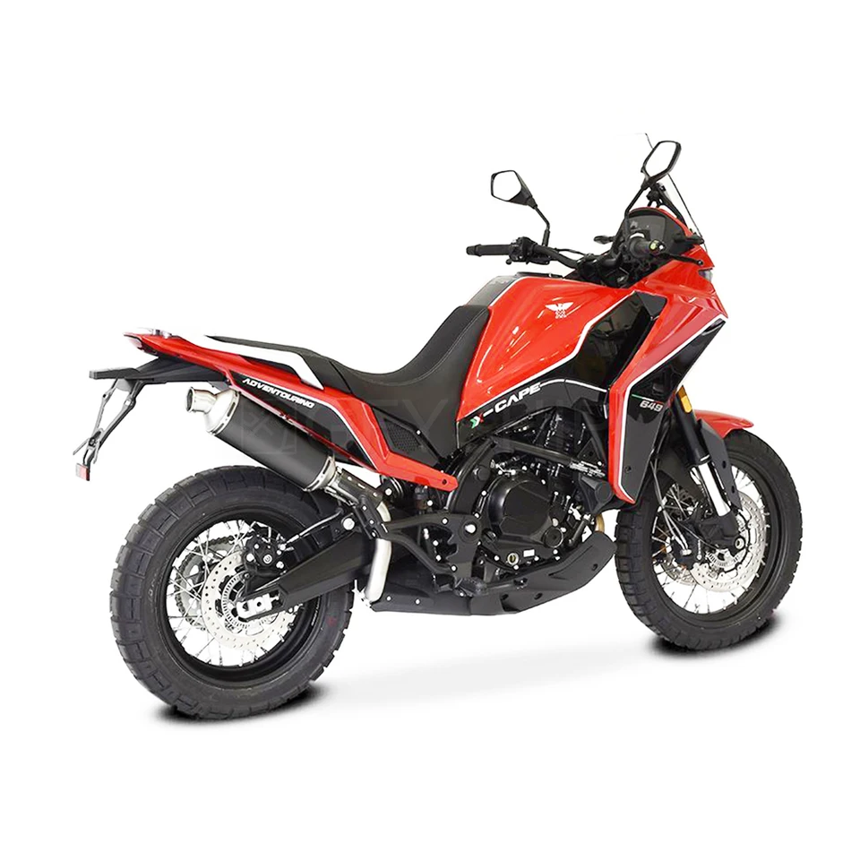 Scarico Alto Per Moto Morini X Cape 650 - Tubo Collettori In Acciaio Inox - Foto 3