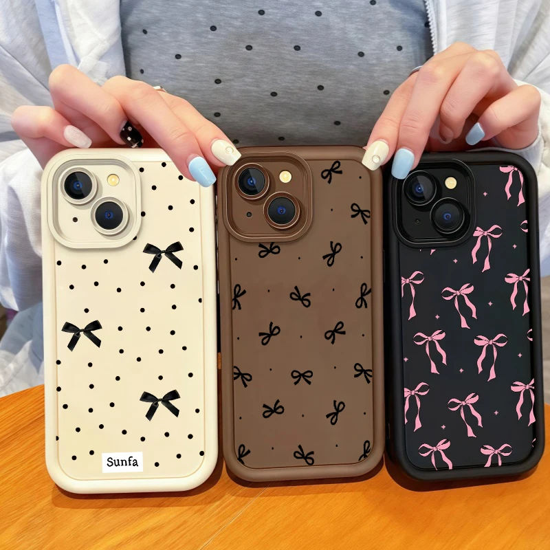 Cute Polka Dot Bow Design Phone Case