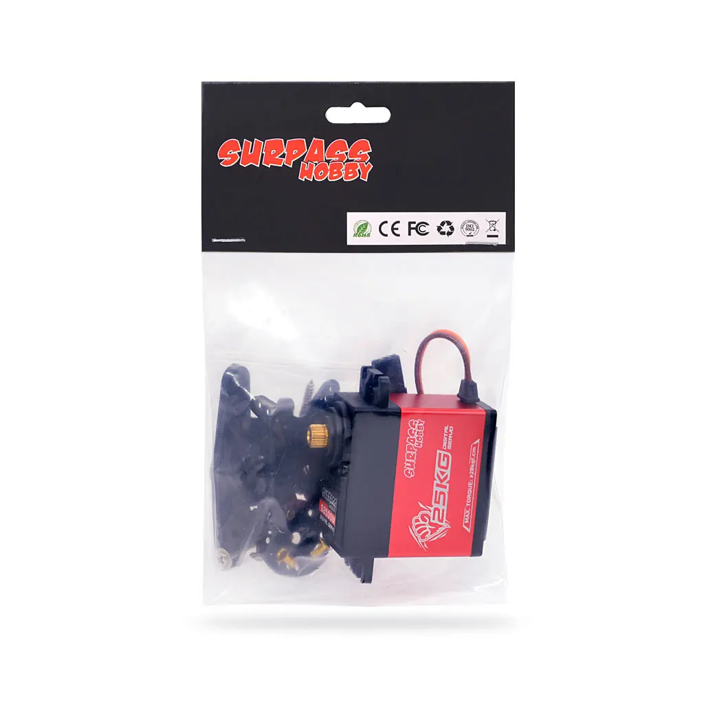Servomoteur RC 16-70kg Métal Haute Tension pour Robot Voiture