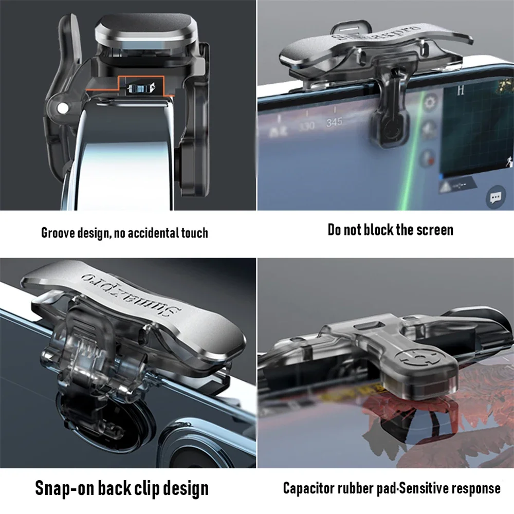 Game Trigger Gamepad Joystick Shooting L1 R1 Key Button Gaming Accessories for PUBG Mobile Phone Controller 2 PCS gaming controller game joystick