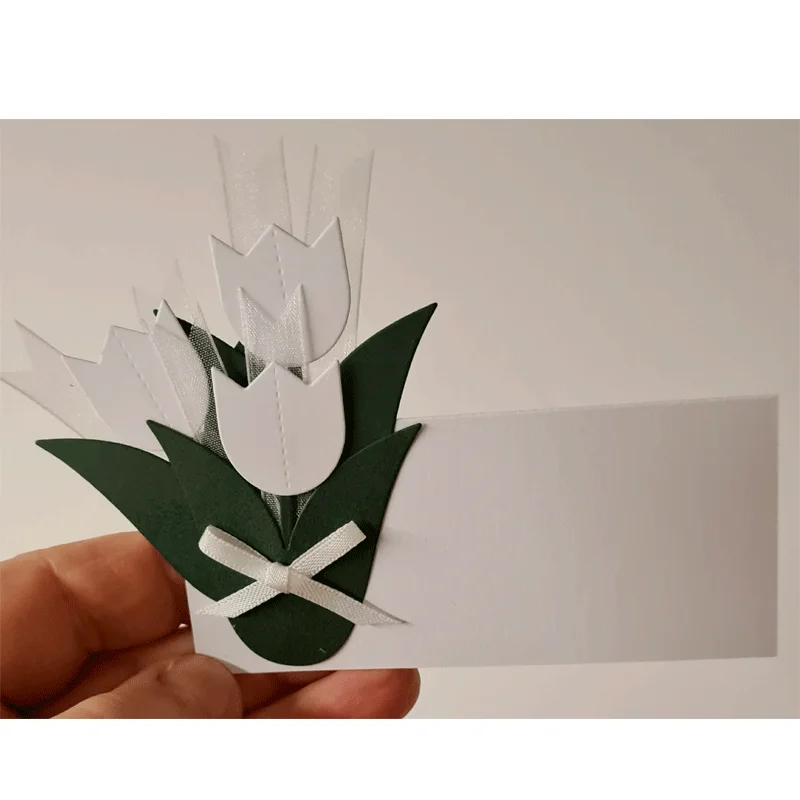 Songbird 3D 튤립 뷰티 커팅 다이 스크랩북 일기 장식 스텐실 엠보싱 템플릿 DIY 인사말 카드 수제 2026 신제품