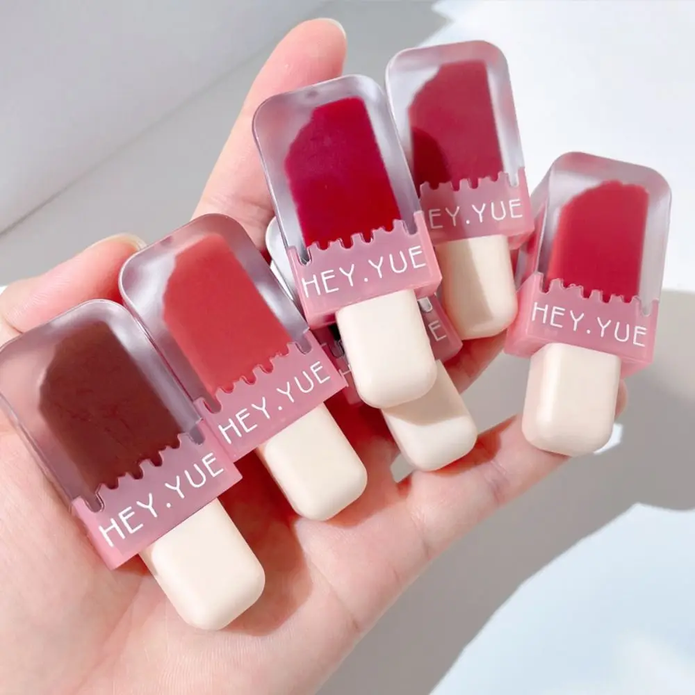 6 Colors Lip Glaze Long Lasting Korean Cosmetics Makeup Tool Ice Cream Lipstick Lip Tinted Velvet Matte Lipgloss Lip Gloss