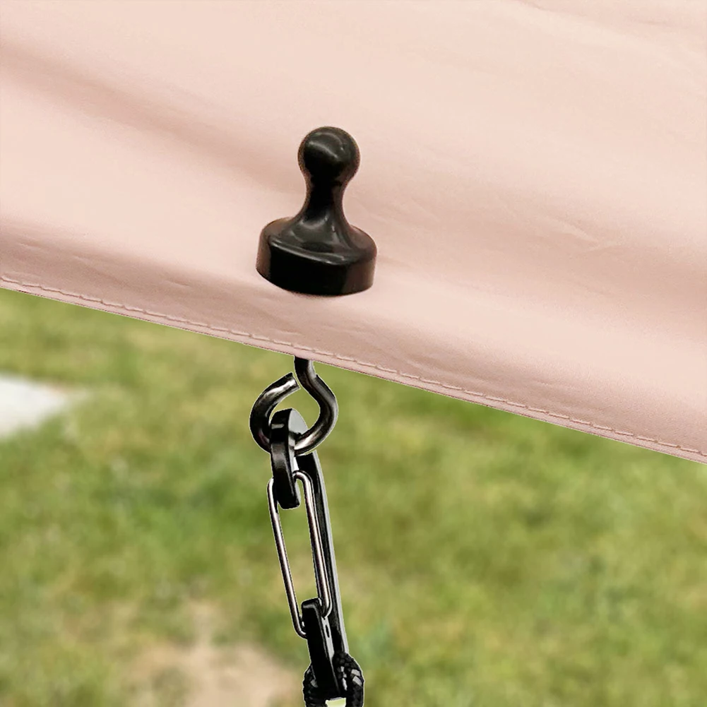 Portable Magnetic Camping Hook with Aluminum D Ring