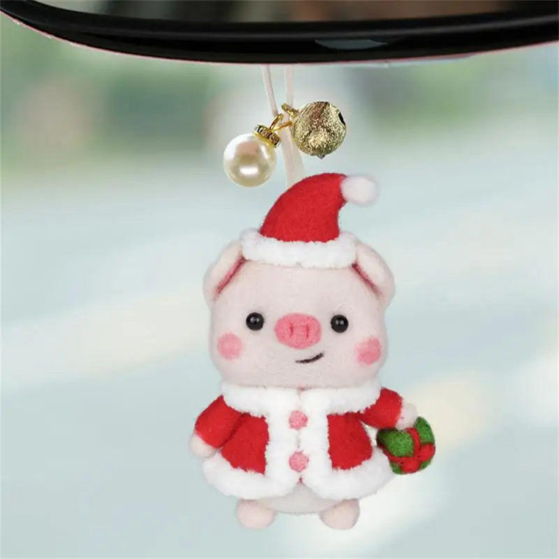 Unfinished Hanging Ornaments Unique High-quality Materials Festive Creative Trend Christmas Handmade Woolen Animals Gift Diy