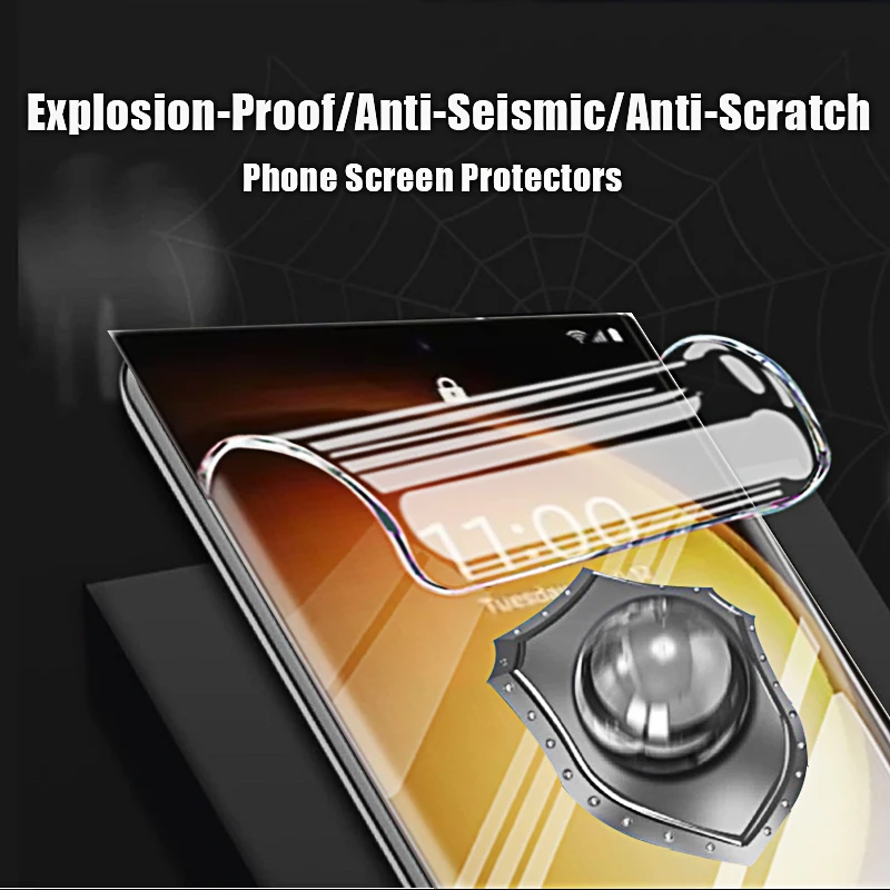 Premium Hydrogel Screen Protector Film - 4 Pack