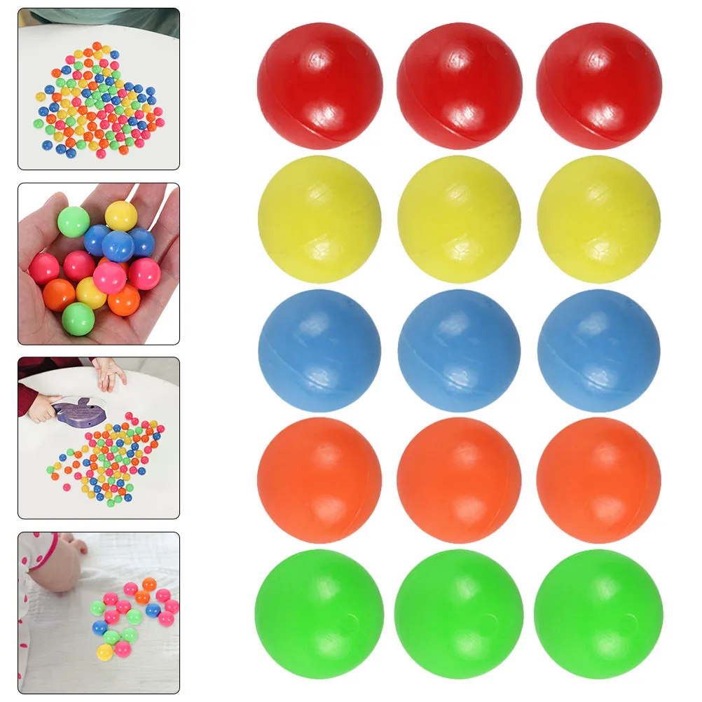 100Pcs 확률 계산을 위한 작은 색깔 공, 수학 교육 용품, 손과 눈의 협응력 개발