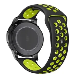 Stylish 22mm Silicone Watch Strap - Versatile Design for Xiaomi Watch 2 2Pro (Black yellow)
