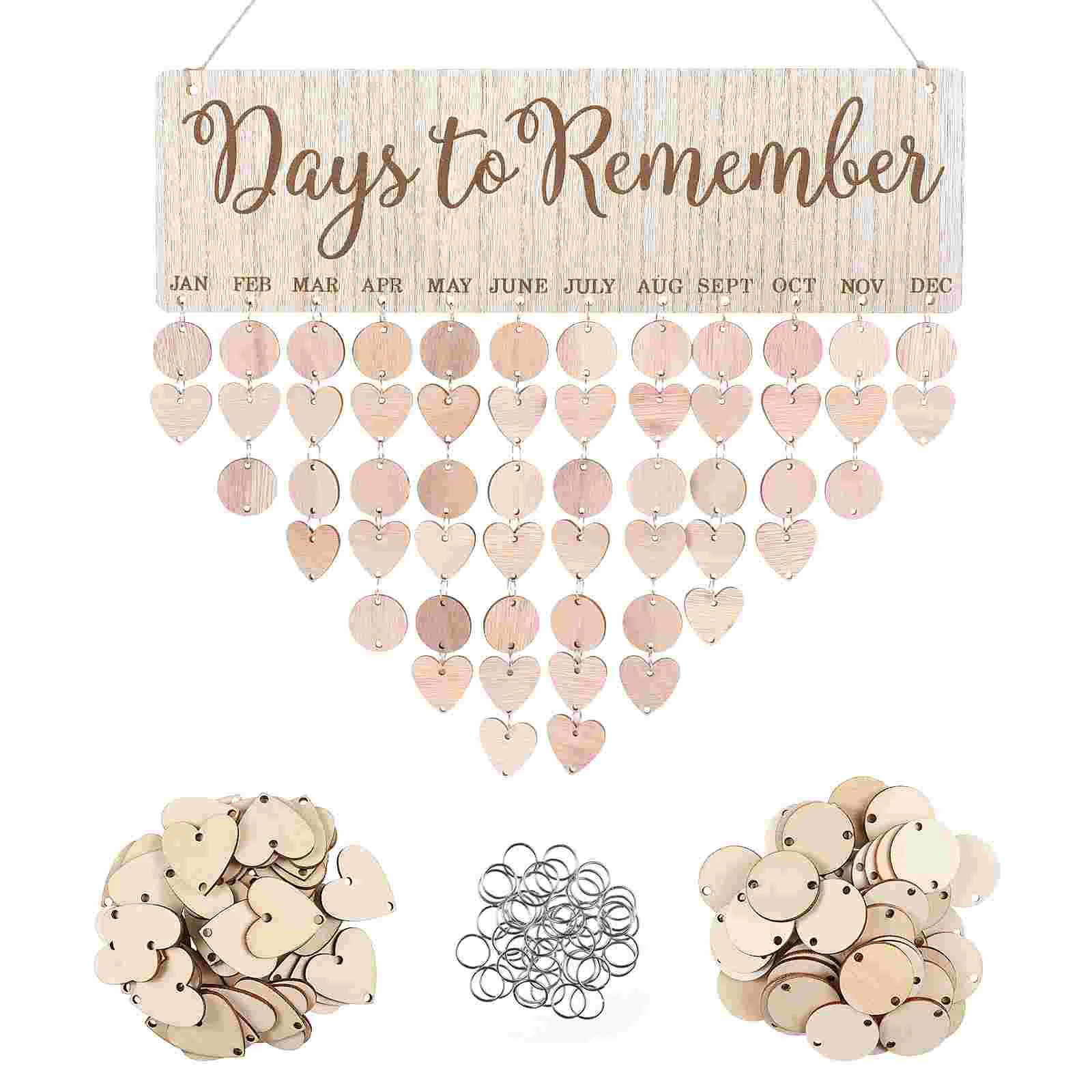 

Days to Remember Board Wall Hanging Wooden Family Birthday Reminder Calendar Sign Board Wooden Family Blessings Calendar Plaque
