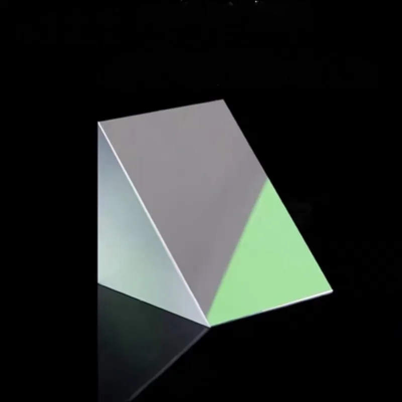 Premium Optical Glass Reflective Right Angle Triangular Prism with Aluminum Coating